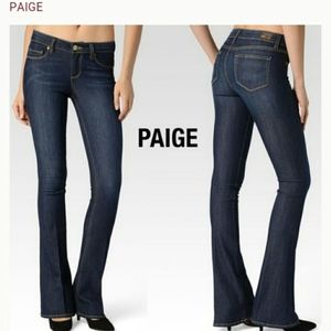 PAIGE DENIM lou lou skinny flare blue denim Carson